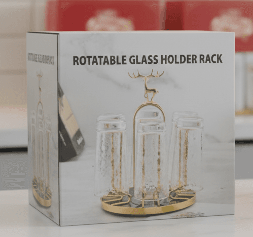 Rotatable Glass Holder Rack