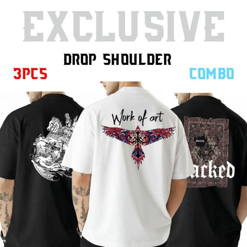 EXCLUSIVE 3-Piece Drop Shoulder Combo Pack!